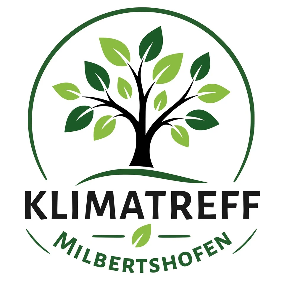 Logo des Klimatreffs Milbertshofen mit stilisiertem Baum