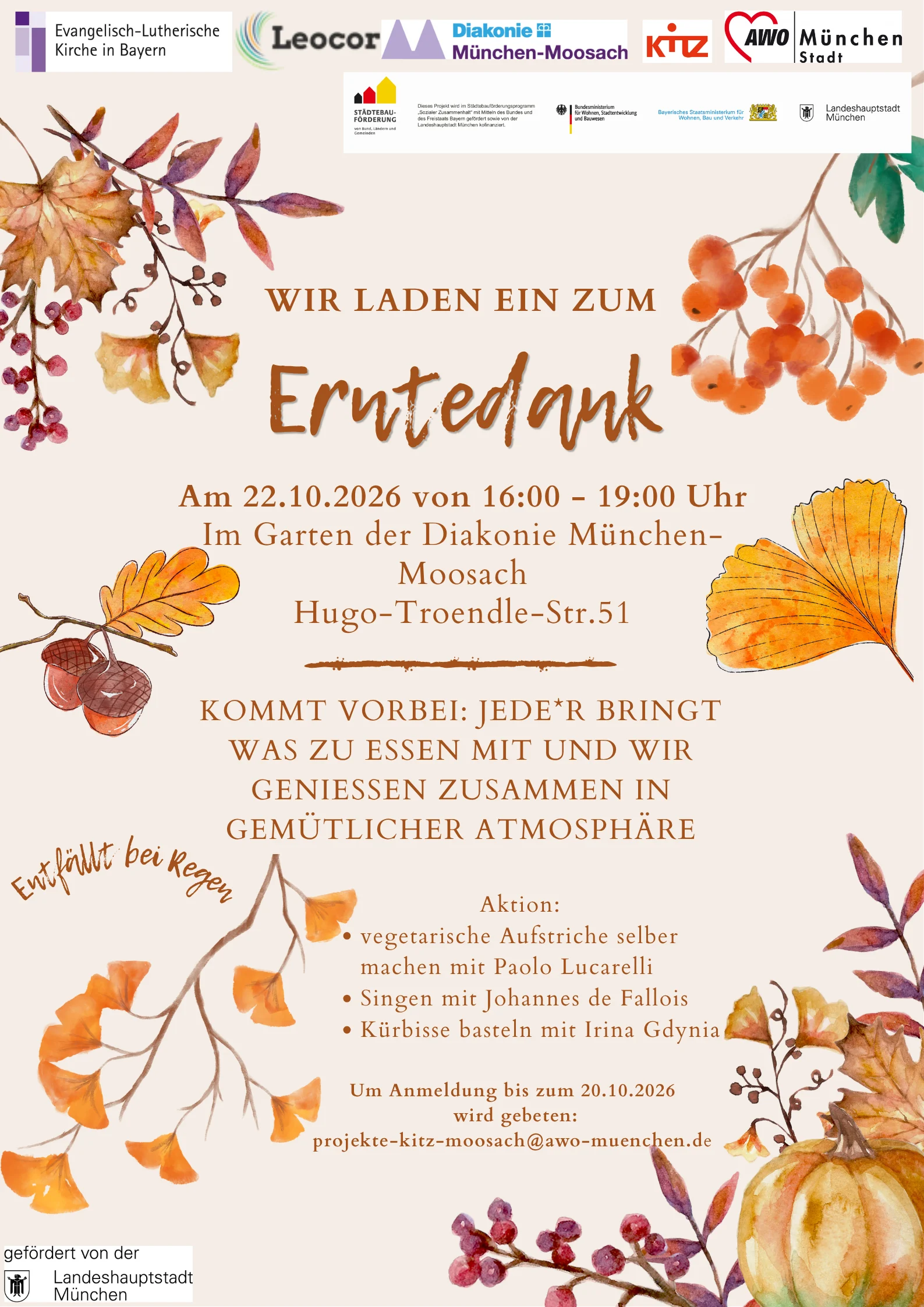 Plakat Erntedankfest Lebensinsel